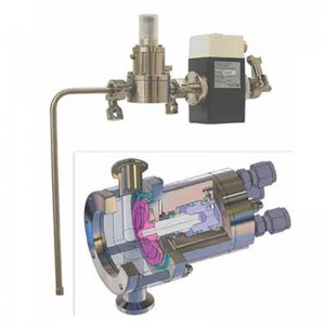 Diaphragm valve magnetic flux metering series pump